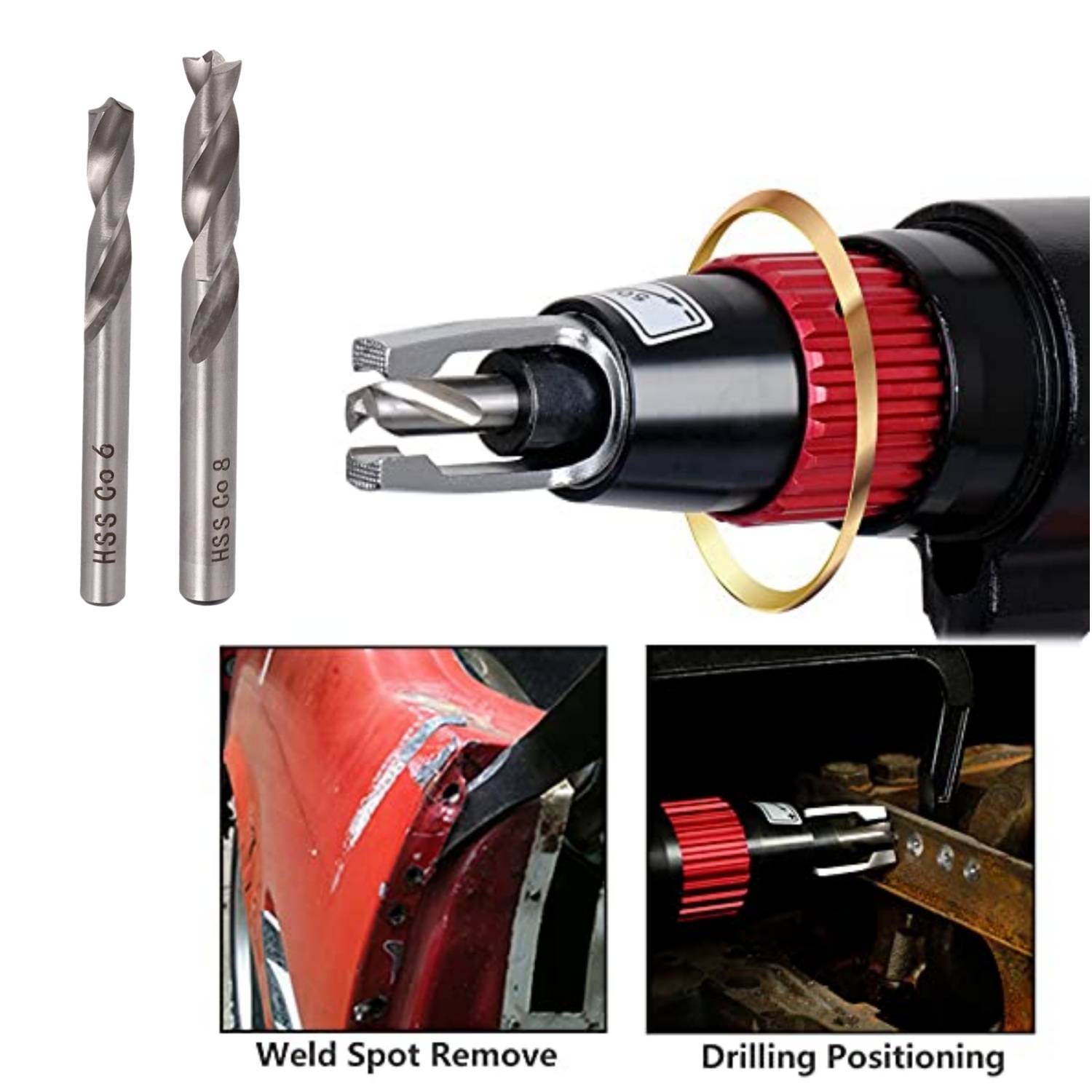 1/2pcs 6/8mm HSS CO Spot Weld  - Tools For Welding Workshop ulasan dan harga