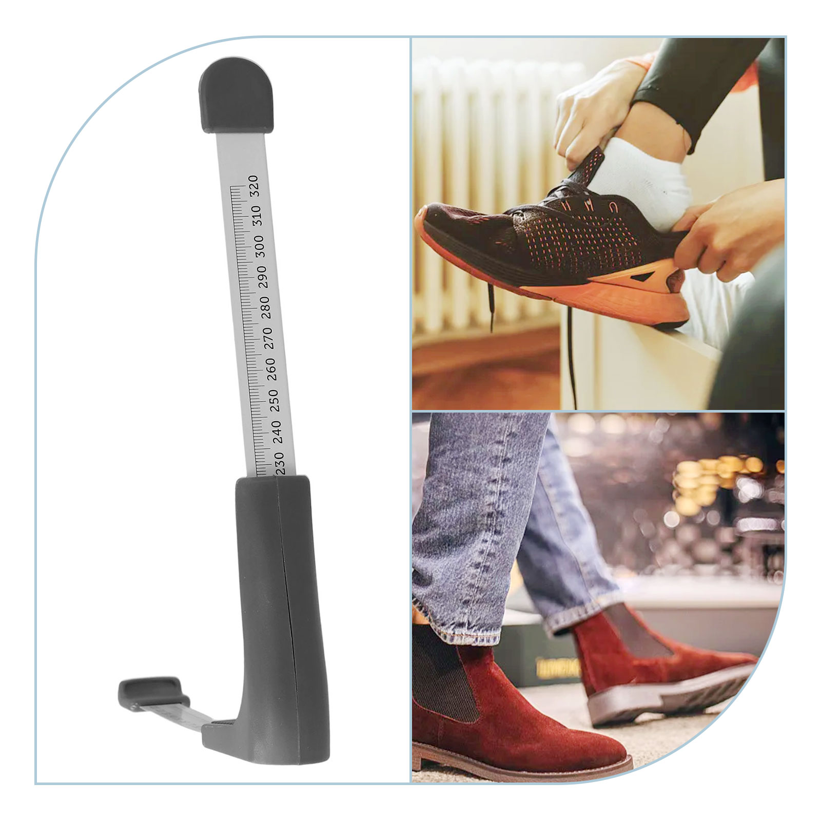 Foot Measuring Ruler 110-320mm - Workshop Layout Tools ulasan dan harga