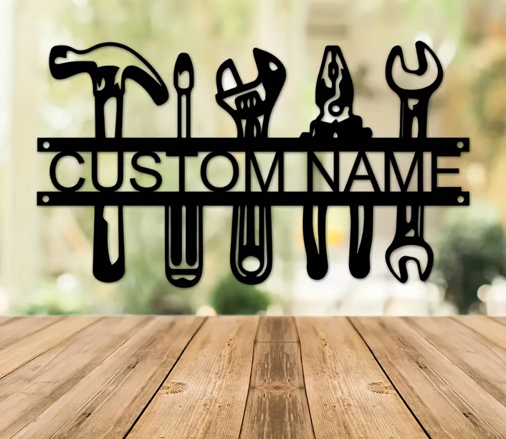 Customized Name Industrial Sty - Workshop Tools Name ulasan dan harga