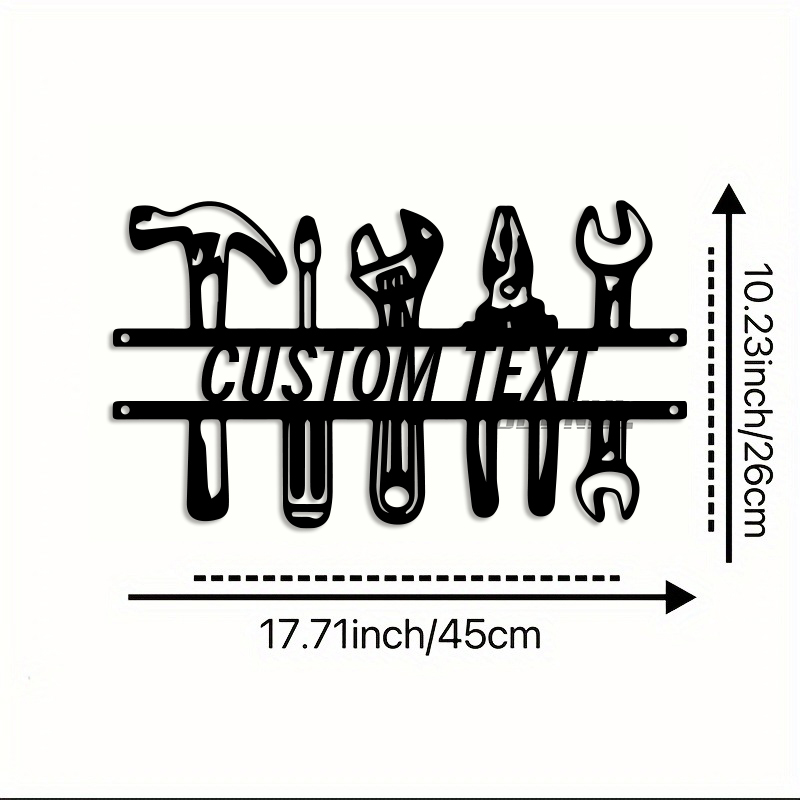 DIY Industrial Style Iron Wall - Workshop Tools Name ulasan dan harga