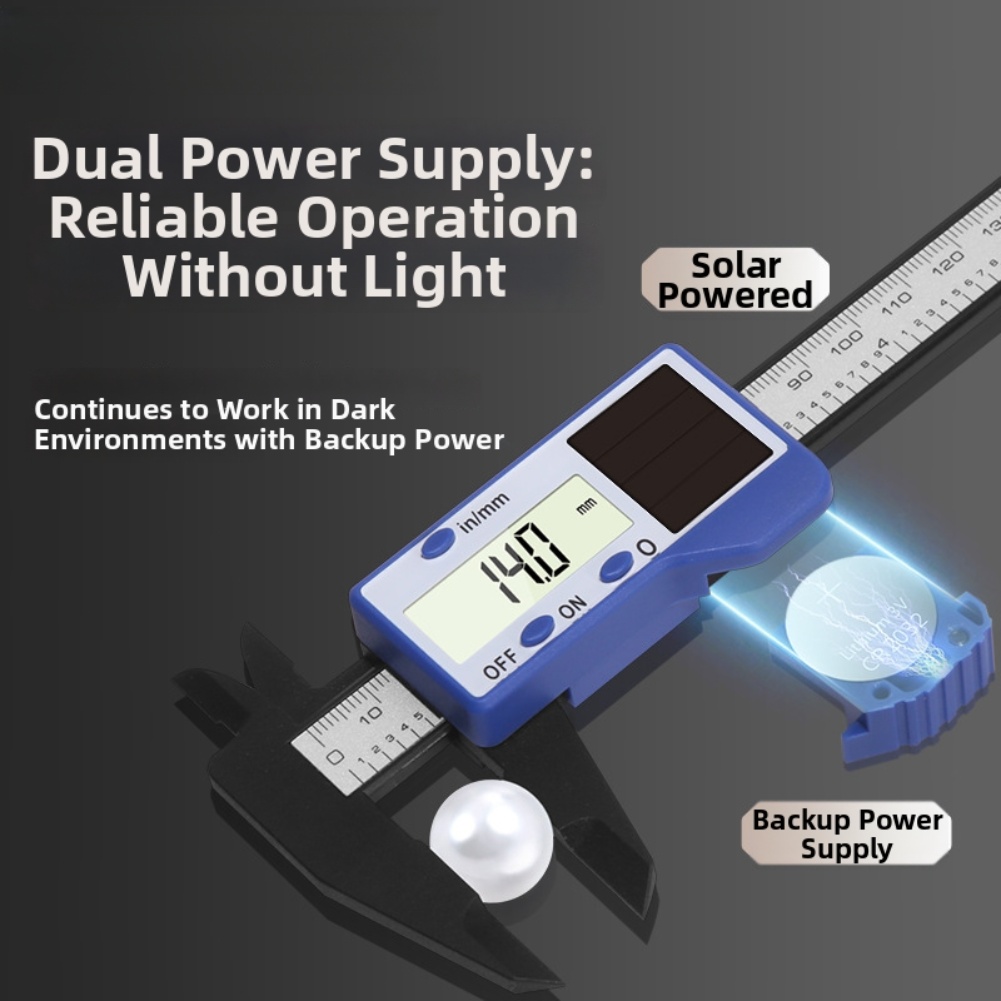 1pc Solar Powered Digital Vern - Workshop Layout Tools ulasan dan harga