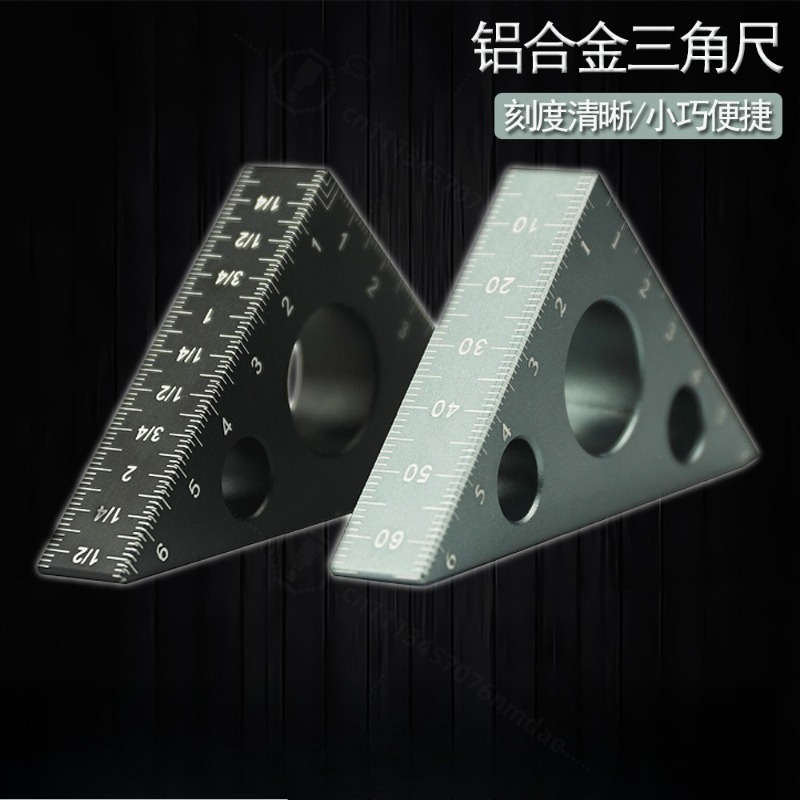 Thick Aluminum Triangle Ruler  - Workshop Layout Tools ulasan dan harga