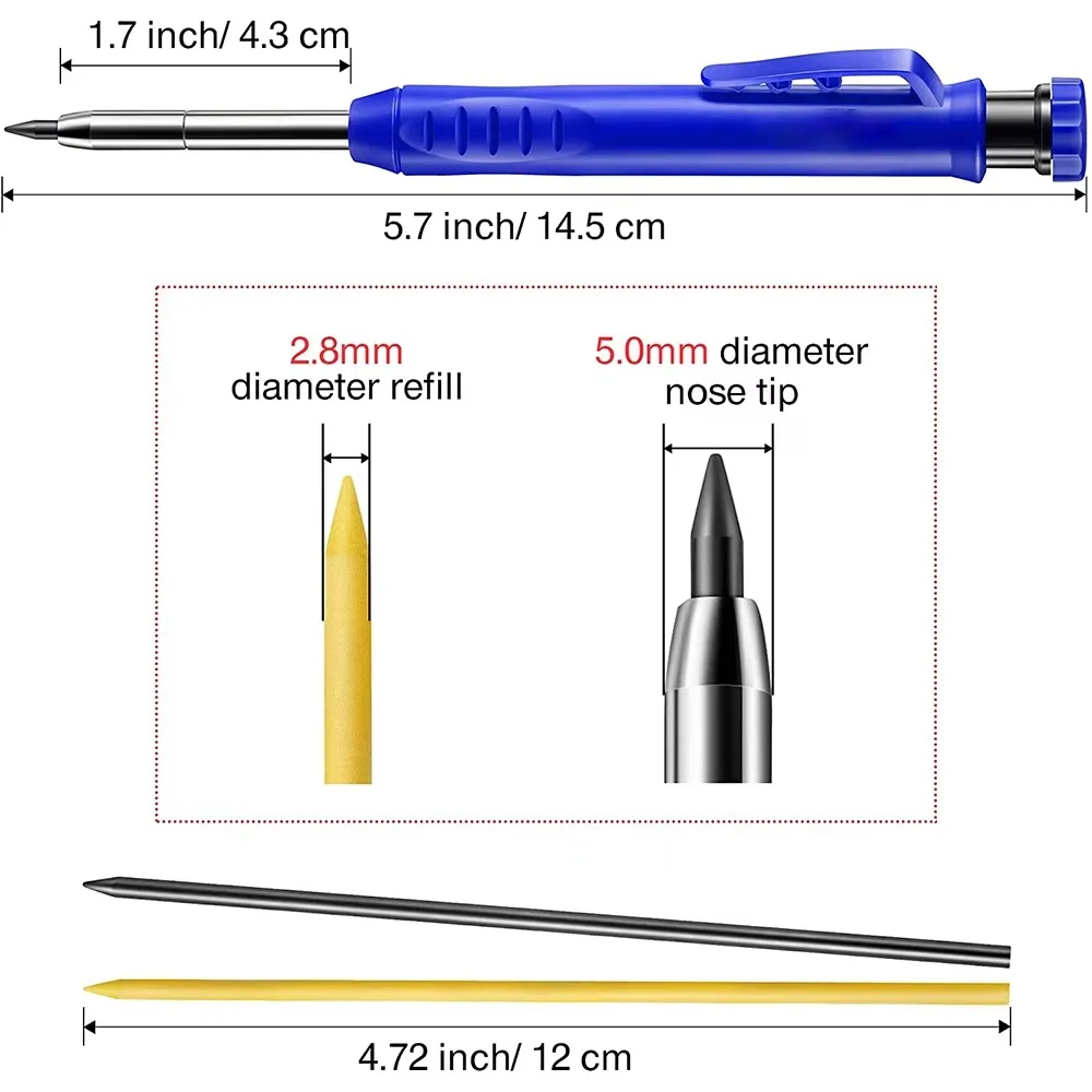 Solid Carpenter Pencil Set Woo - Workshop Tools Wood ulasan dan harga
