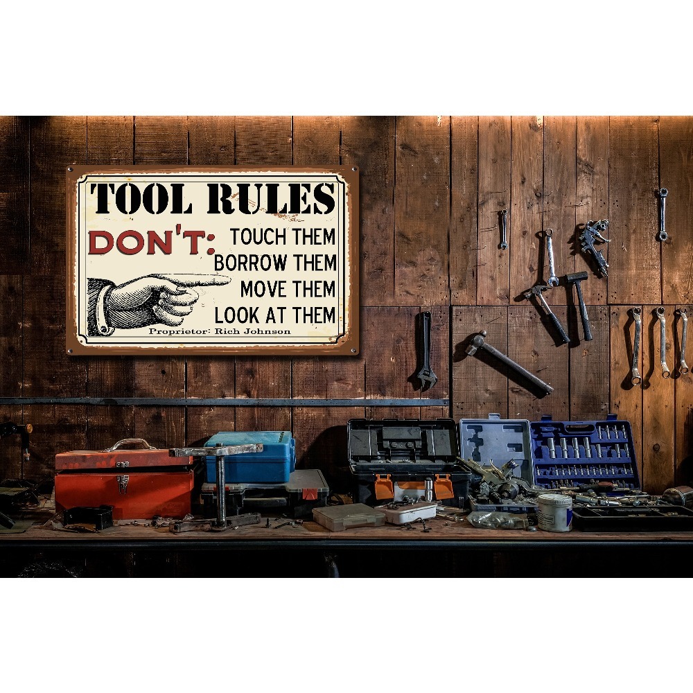 1pc Customizable Tool Rules Me - Workshop Tools Name ulasan dan harga