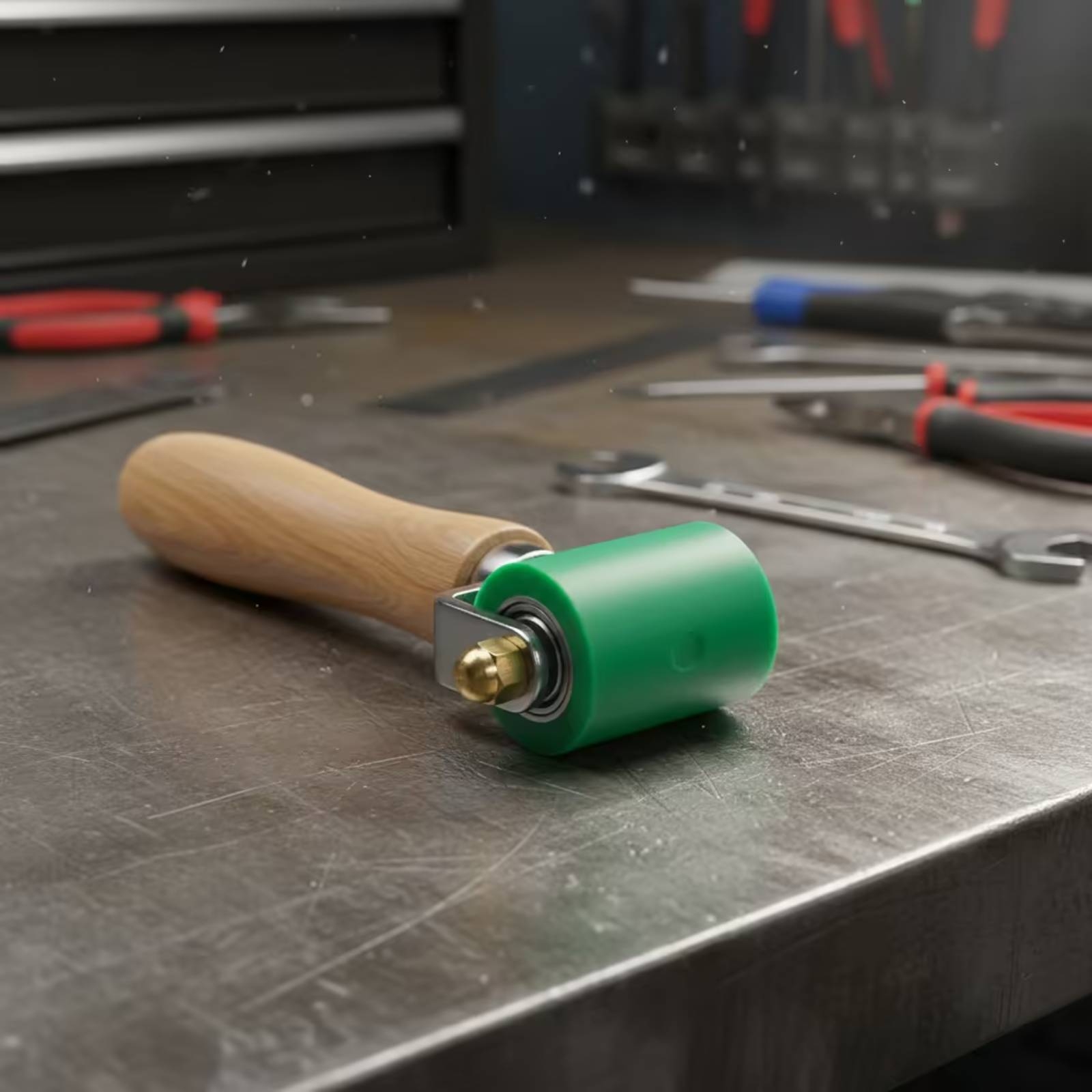 Seam Roller with Wooden Handle - Workshop Tools Wood ulasan dan harga