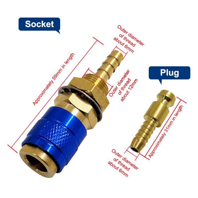 Cooled Gas Adapter Connector C - Tools For Welding Workshop ulasan dan harga